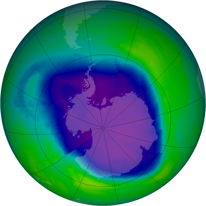 Ozone Map 1993-09-25